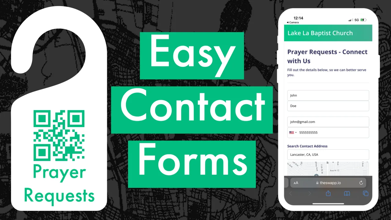 Easy contact forms for church outreach